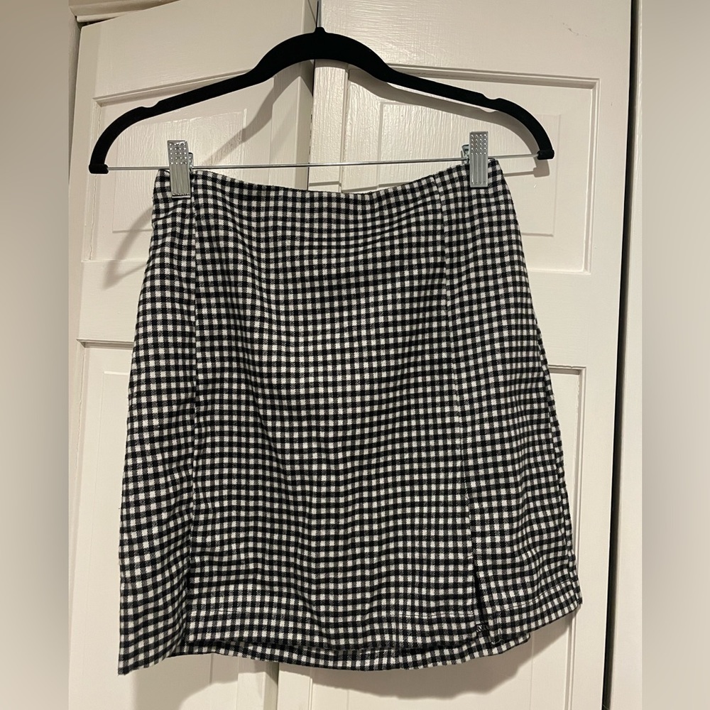 Eyeshadow Gingham Plaid Flannel Skirt